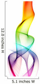 Colored Smoke Series Shot Vertical Wall Decal
