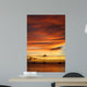 Golden Caribbean Sunset Cruise Wall Decal
