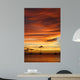 Golden Caribbean Sunset Cruise Wall Decal