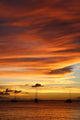 Golden Caribbean Sunset Cruise Wall Decal