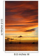 Golden Caribbean Sunset Cruise Wall Decal