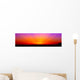 Bright Orange-magenta Sunrise Wall Decal Panoramic