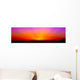 Bright Orange-magenta Sunrise Wall Decal Panoramic