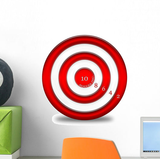 Numbered Bullseye Wall Decal