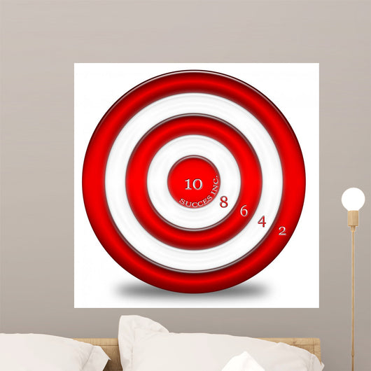 Numbered Bullseye Wall Decal
