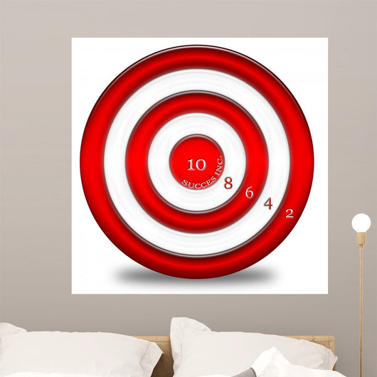 Numbered Bullseye Wall Decal