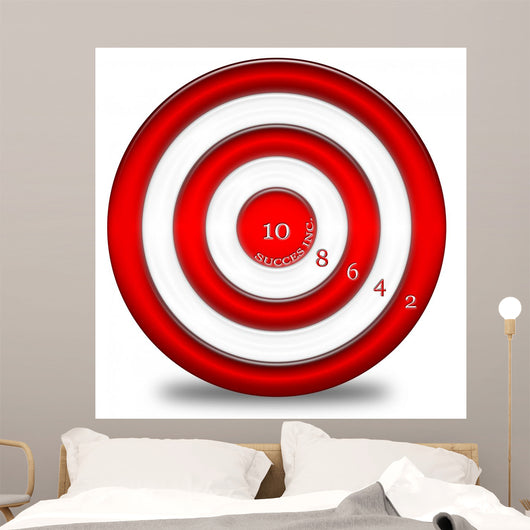 Numbered Bullseye Wall Decal