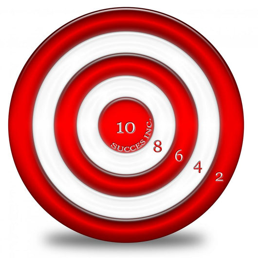 Numbered Bullseye Wall Decal