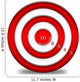 Numbered Bullseye Wall Decal