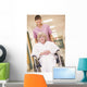 Nurse Pushing Senior Woman Wall Decal
