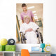 Nurse Pushing Senior Woman Wall Decal