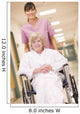 Nurse Pushing Senior Woman Wall Decal