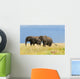 Two Adult African Elephants Wall Decal