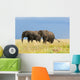 Two Adult African Elephants Wall Decal