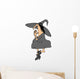 Yoga Pose Witch Wall Decal