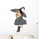Yoga Pose Witch Wall Decal