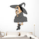 Yoga Pose Witch Wall Decal