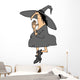 Yoga Pose Witch Wall Decal