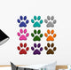 3D Paw Prints Wall Stickers Wall Decal