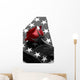 Lone Red Rose Sits Wall Decal