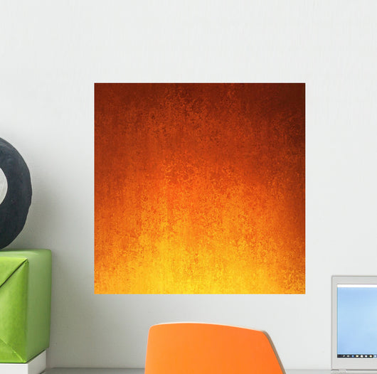 Gold Orange and Red Wall Decal