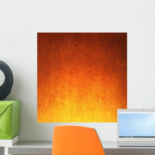 Gold Orange and Red Wall Decal