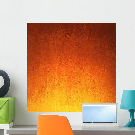 Gold Orange and Red Wall Decal