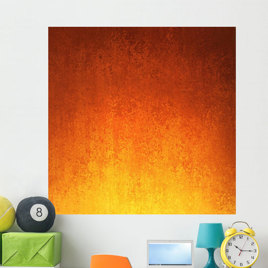 Gold Orange and Red Wall Decal