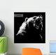 Engrave Bear Illustration on Black Wall Decal