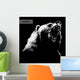 Engrave Bear Illustration on Black Wall Decal