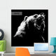 Engrave Bear Illustration on Black Wall Decal