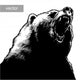 Engrave Bear Illustration Wall Decal