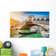 Gondola with Rialto Bridge Wall Decal
