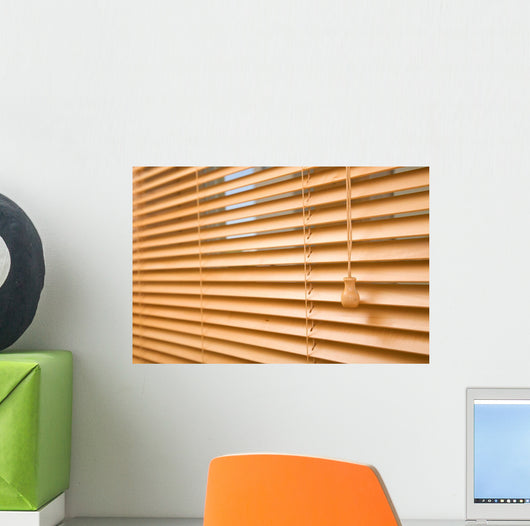 Home Decoration Concept with Blinds Wall Decal