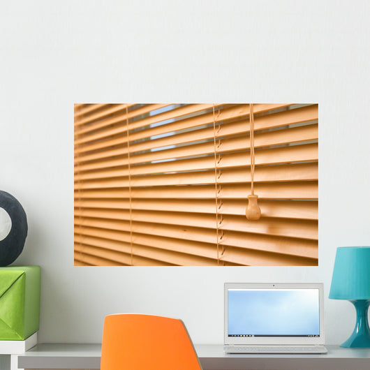 Home Decoration Concept with Blinds Wall Decal