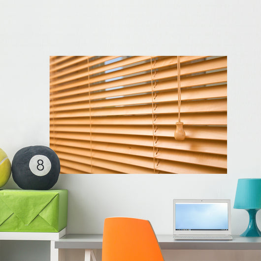 Home Decoration Concept with Blinds Wall Decal