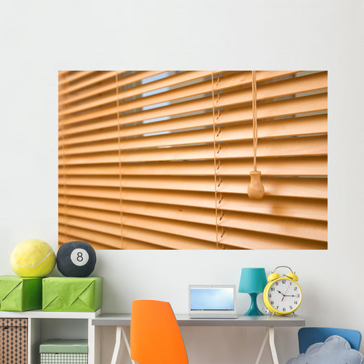 Home Decoration Concept with Blinds Wall Decal