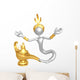 Djinn Escaping Magic Lamp Wall Decal