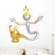 Djinn Escaping Magic Lamp Wall Decal
