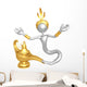 Djinn Escaping Magic Lamp Wall Decal