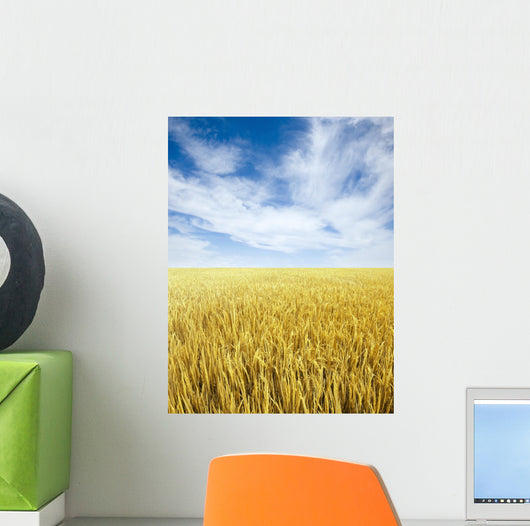 Golden Rice Field Wall Decal