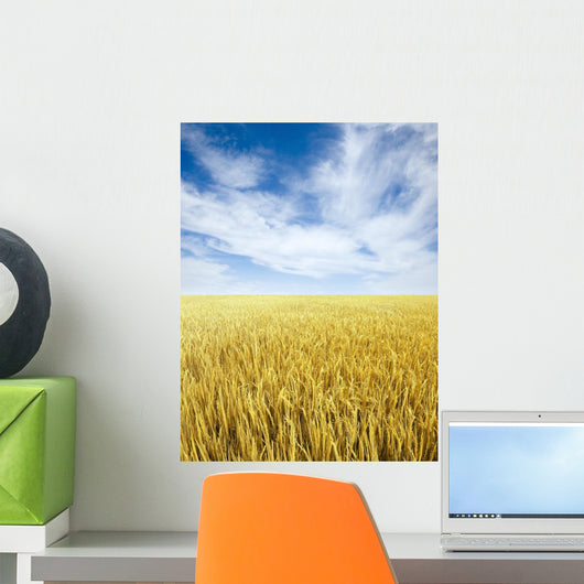 Golden Rice Field Wall Decal