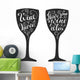 Relax Wine Mood Wine Wall Decal