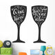 Relax Wine Mood Wine Wall Decal
