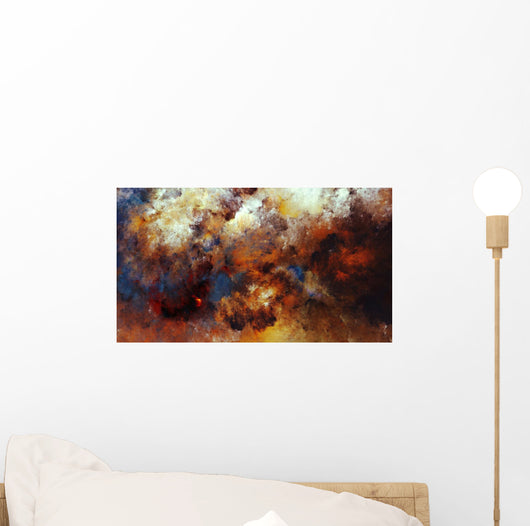 Digital Abstract Painting Colorful Wall Decal