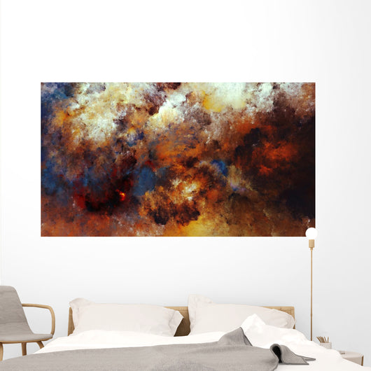 Digital Abstract Painting Colorful Wall Decal
