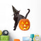 Halloween Black Cat Wall Decal