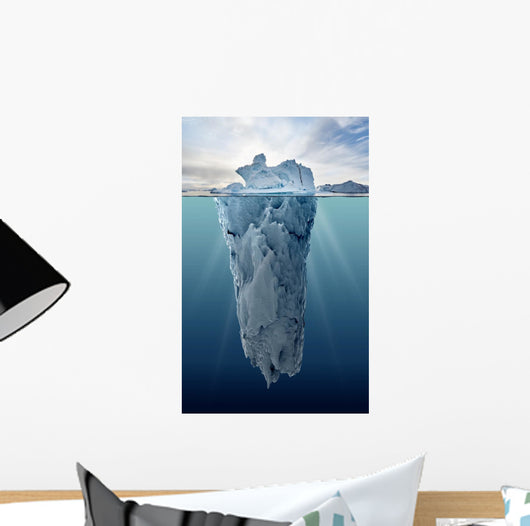 Iceberg with Underwater View Wall Decal