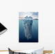 Iceberg with Underwater View Wall Decal