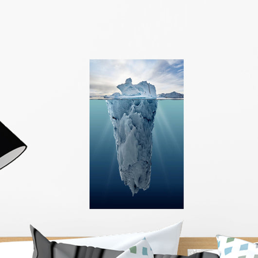 Iceberg with Underwater View Wall Decal